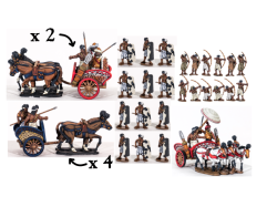 ATGSB06 Indian Chariot and Foot Levies Starter Warband (4 points) - SAGA Age of Alexander