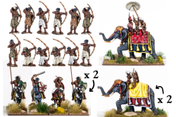ATGSB08 Indian Elephant Starter Warband (4 points) - SAGA Age of Alexander
