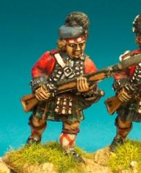 AWB21 Highland Musketeer In Belted Plaid. Advancing (1 figure)