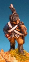 AWC11 Infantryman In Light Infantryman Cap Marching Shouldered Musket (1 Figure)