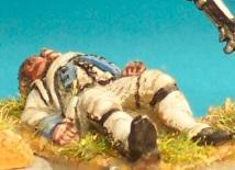 AWF15 Fusilier Barehead Lying Dead (1779) (1 figure)