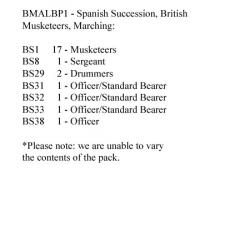 BMALBP1 British Musketeers Marching (24 Figures)