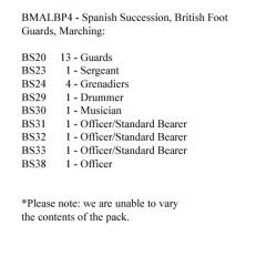 BMALBP4 British Guards Marching (Includes Grenadier Company) (24 Figures)