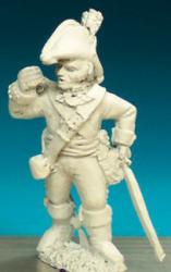 BN92 Officer/Standard Bearer In Bicorne (Pre-1812) - Standard Bearer At Ease (1 figure)