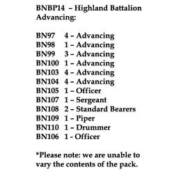 BNBP14 Highland Battalion, Advancing (24 Figures)