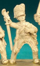 BNC32 2nd Dragoon (Scots Greys) Post -1812 In Bearskin - Trooper, Wounded (1 Figure)