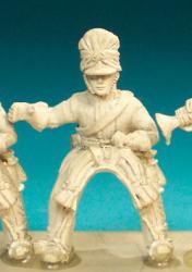 BNC41 2nd Dragoon (Scots Greys) Post -1812 Oilskin Covered Bearskin - Standard Bearer (1 Figure)