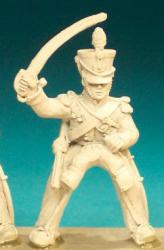 BNC58 Light Dragoon Post 1812 (In Shako) - Trooper, Sabre Up (1 figure)