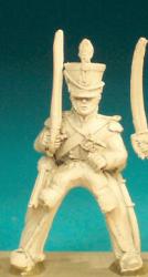 BNC59 Light Dragoon Post 1812 (In Shako) - Trooper, Sabre At Rest (1 Figure)