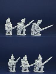 BNRPK32 Mixed British Light Company In Belgic Shako, Kneeling, Defending (6 Figures)