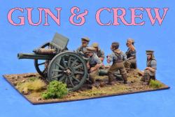BRIT09a 18 Pounder Gun and 6 Crew (Separate Heads)