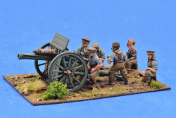 BRIT09 18 Pounder Gun and 6 Crew (Separate Heads)