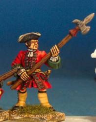 BS8 Musketeer - Sergeant With Halberd (1 Figure)