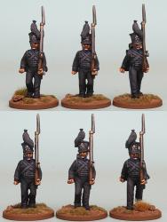 BWNRPK1 Brunswick Oels Jagers/Leib Battalion, Marching (6 Figures)