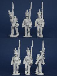 BWNRPK5 Brunswick Line Infantry, Marching (6 Figures)