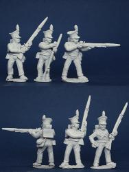 BWNRPK7 Brunswick Line Infantry, Firing Line (6 Figures)