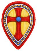 BZI(GB)3 Byzantine Infantry Shield (Infantry Teardrop) (12)