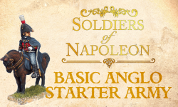Basic Anglo-Allied Starter Army for Soldiers of Napoleon (2 Brigades & Command Stand)