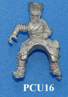 PCU16 Trooper charging, holding lance away from body as if thrusting. There is some scope for movement of the lance arm
