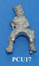 PCU17 Charging trooper, couched lance, looking left