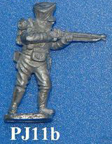 PJ11b Volunteer firing. Breeches tucked into boots. Belly pouch
