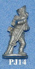 PJ14 Volunteer loading. Ramming rifle. Long trousers