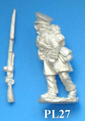 PL27 Right leg forward, looking right. Long trousers.