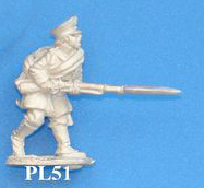 PL51 Charging, musket held straight forward, horizontal to the ground. Best used in the front ranks.