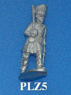 PLZ5 Foot officer advancing shouldered sword, looking down