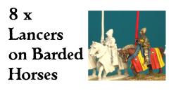 CHSPEC04 Lombard Lancers (Specialists)(8 figures) - SAGA Age of Chivalry