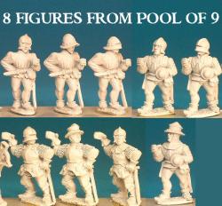 CHSPEC06 Pikemen (8 figures) (Specialists) - SAGA Age of Chivalry