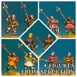 ROSES02a Hearthguard (Foot) (War of the Roses) (4 Figures) - SAGA: Age of Chivalry