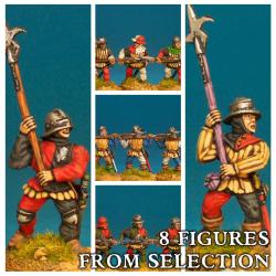 ROSES03 Warriors (Foot) (War of the Roses) (8 Figures) - SAGA: Age of Chivalry
