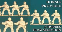 CHV04 Warriors (Mounted) (Unbarded) (8 Figures) - SAGA Age of Chivalry