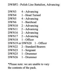 DWBP2 Polish Line Advancing (25 Figures)