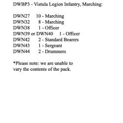 DWBP3 Vistula Legion Infantry Marching (25 Figures)