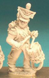 DWN26 Musician In Czapka - Duchy Of Warsaw - Fusilier Drummer Head Turned (1 Figure)