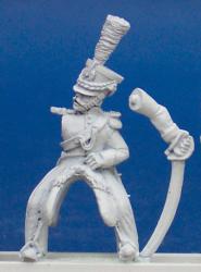 DWNC12 Chasseur A Cheval - Officer Leading, (Separate Pivoting Sword Arm) (1 figure)