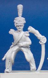 DWNC8 Chasseur A Cheval - Trooper Charging, (Separate Pivoting Sword Arm) (1 figure)