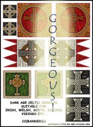 Dark Age Celtic Cross Banners