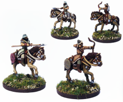 EBBG013 Early Byzantine Hunnic Light Cavalry (4 mounted Figures)