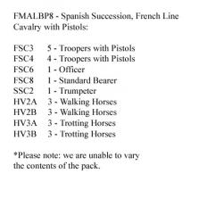 FMALBP8 French Line Cavalry With Pistols (12 Mounted Figures)