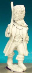 FN180 Officer - Chasseur Officer Marching, Greatcoat And Bearskin (1 figure)