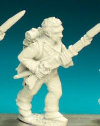 FN203 Fusilier - Campaign Dress Pre 1812 - Advancing, High Porte, Barehead (1 Figure)