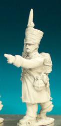 FN307 Sergent - Pre 1812 - Fusilier Sergent In Greatcoat And Weatherproof Shako (1 Figure)