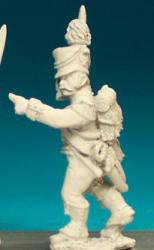 FN328 Early Shako With Drooping Side Plume Pre 1806 - Light Infantryman Sergeant (1 figure)