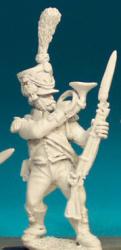 FN346 Shako With Upright Plume, Post 1806 - Voltigeur Cornet (1 Figure)