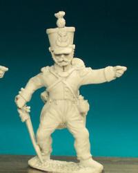 FN76 Officer (1812-1815) - Standing Pointing In Surtout And Shako (Tufted Round Pom Pon) (1 figure)