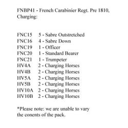 FNBP41 French Carabiniers Pre 1810, Charging (12 Mounted Figures)