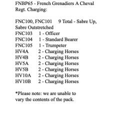 FNBP65 French Grenadiers A Cheval Of The Guard Charging (12 Mounted Figures)